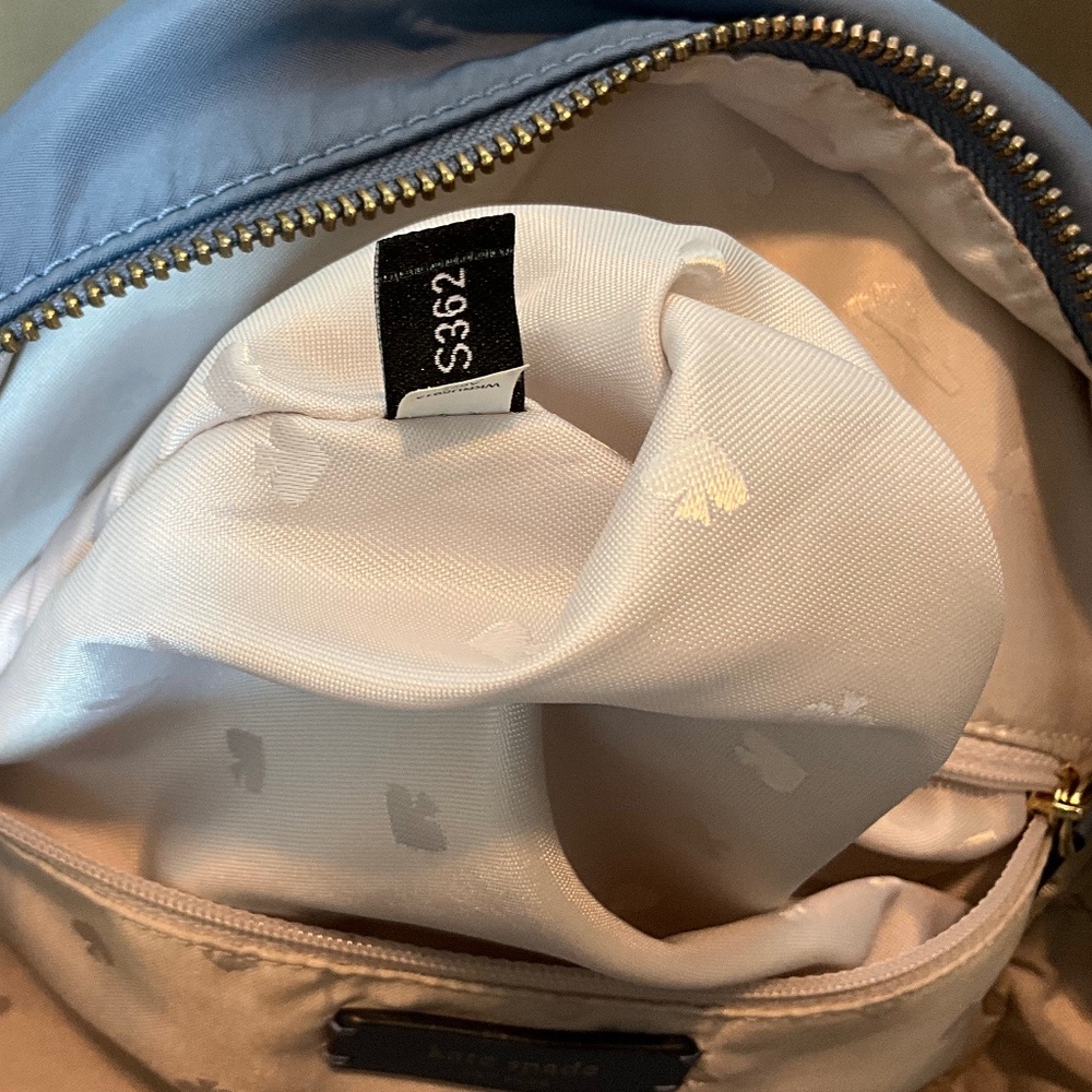 Kate Spade Blue nylon backpack. 9-H6Eb - Picture 8 of 10